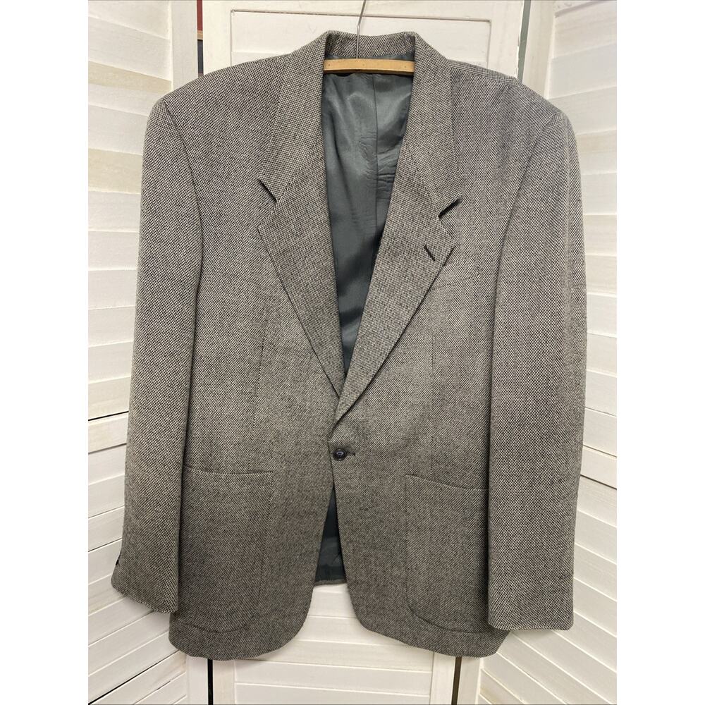 Vintage Yves Saint Laurent Blazer Coat Jacket Men’s 100% Wool Lined Sz 46